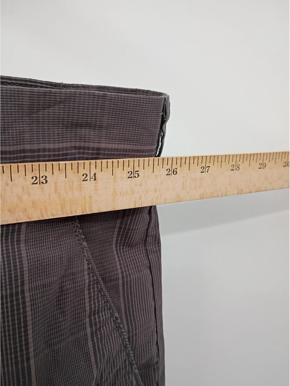 Foundry Shorts Mens 52 Gray Plaid Chino Golf Casual Lightweight Big And Tall
